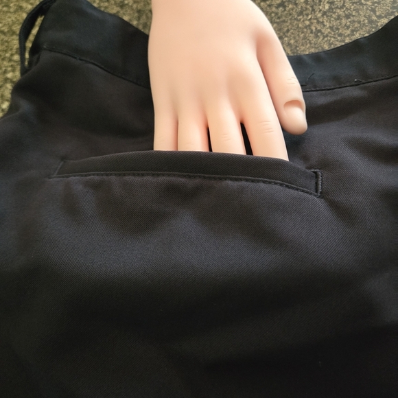 IZOD Mens size 36W Pleated Front Shorts Black Rolled Side Seams Zip Button - Picture 8 of 16